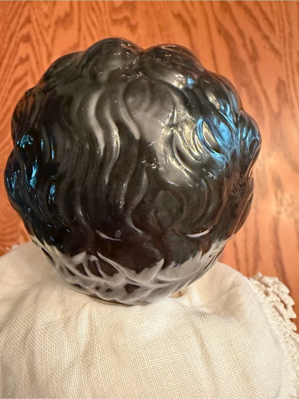 Antique 1890 china headed German flattop doll